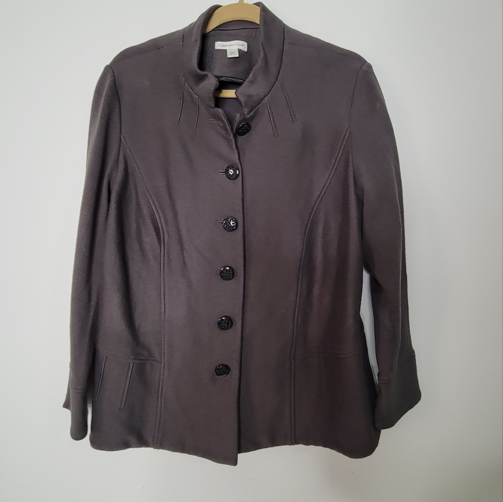 Coldwater Creek Jacket, 18W, gray in super condition.  Great for career wear.
